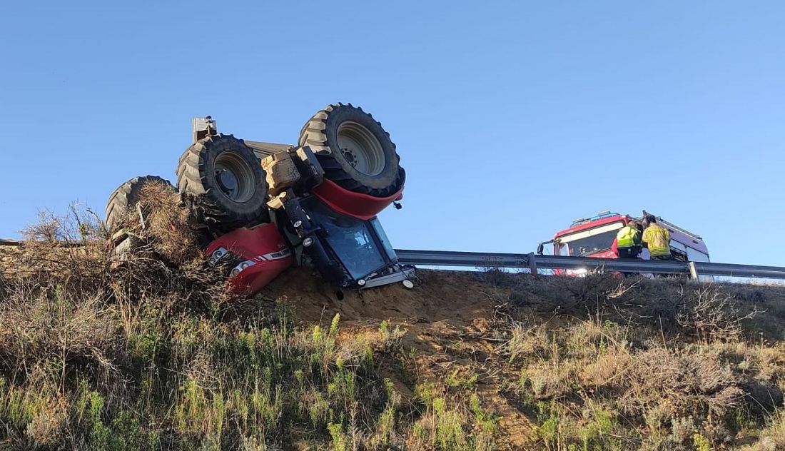 Un varón de 39 años herido tras sufrir un accidente en Zamora: carretera cortada