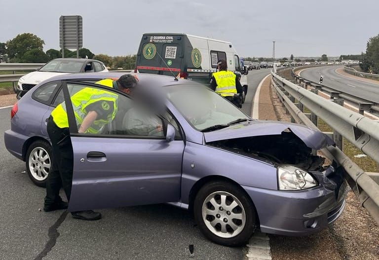 Accidente a la entrada de Zamora