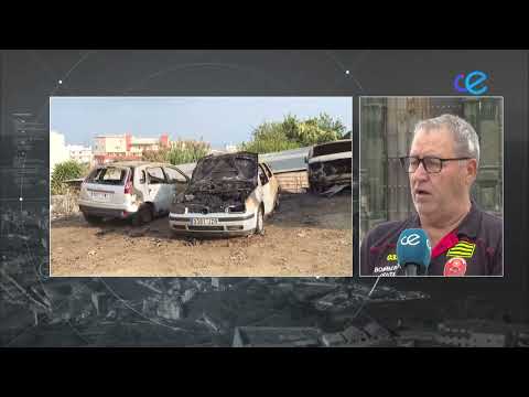 Intensa noche para los bomberos de Ceuta