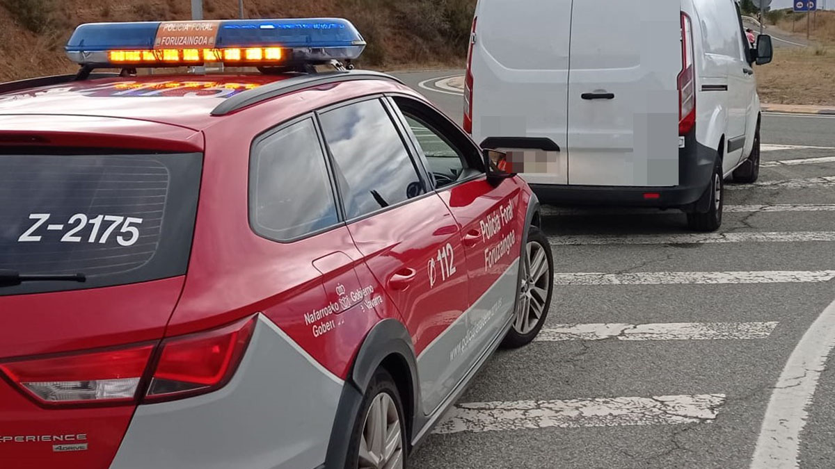 Interceptado en Navarra a 164 kilómetros por hora: ha dado positivo en cocaína