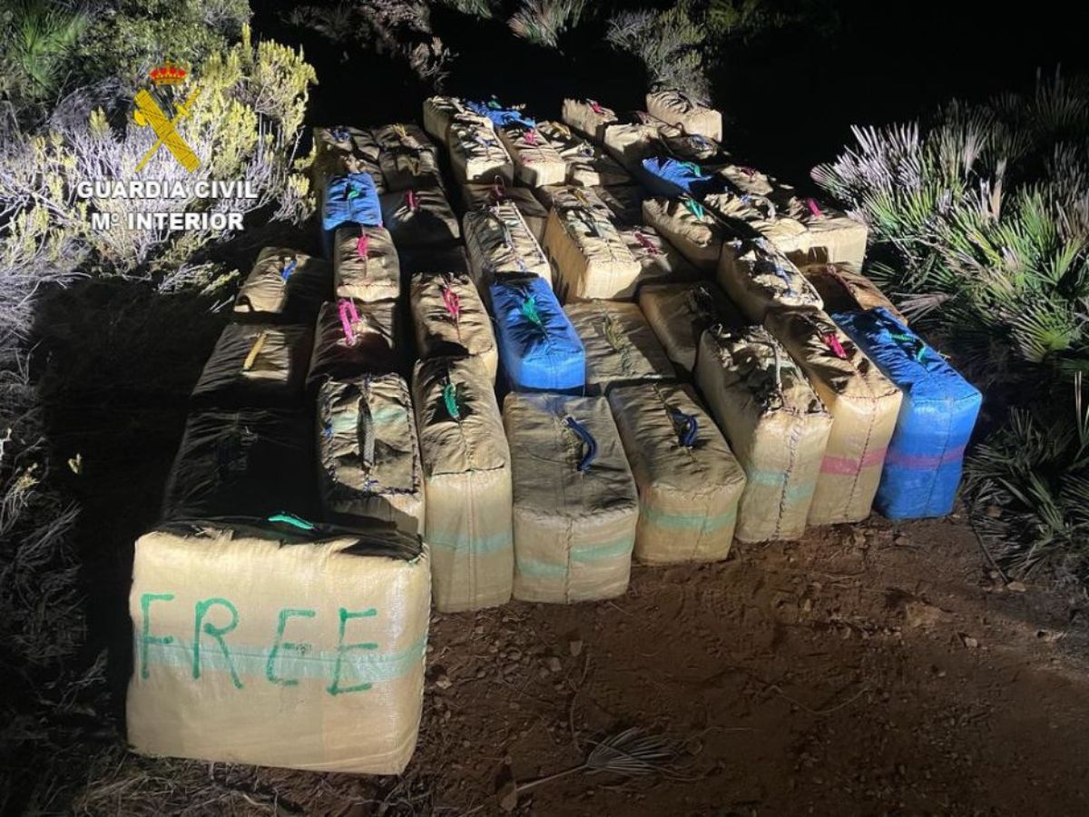 Cuatro detenidos por tráfico de drogas y pertenencia a organización criminal: incautadas tres toneladas de polen de hachís en Castellón