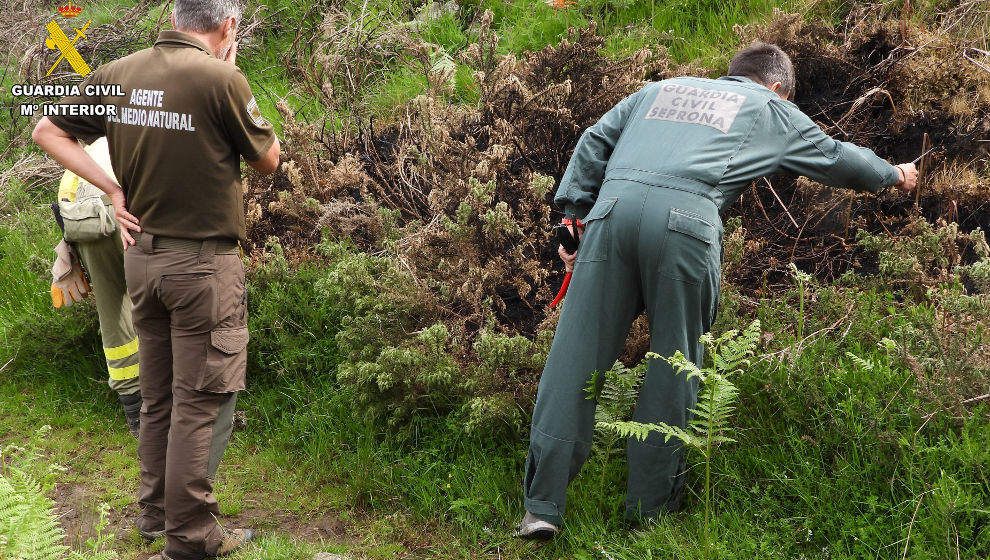 Detenida pareja y hombre de 58 años como presuntos autores de 19 incendios forestales en Cantabria