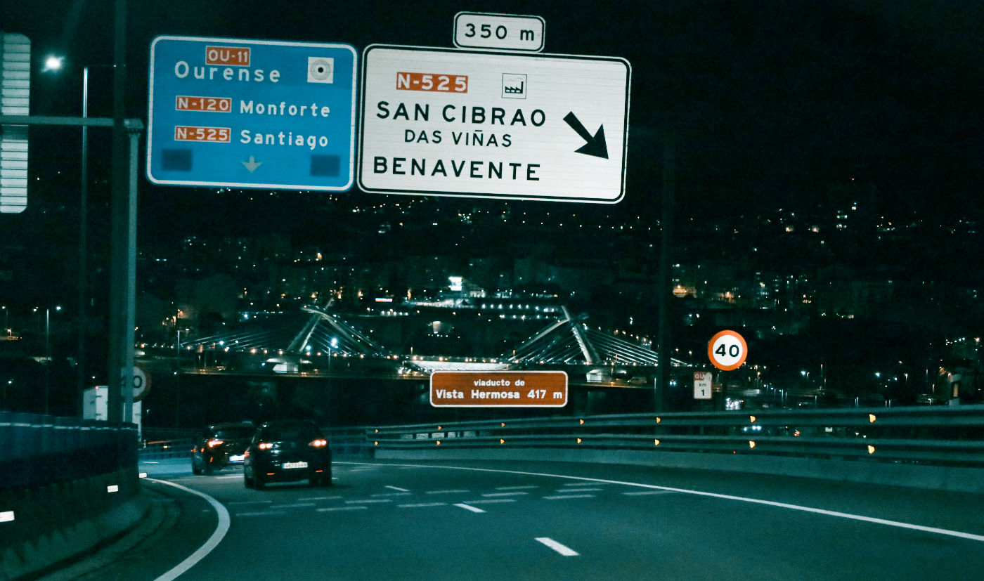 Entrada a Ourense por la OU-11 desde la A-52