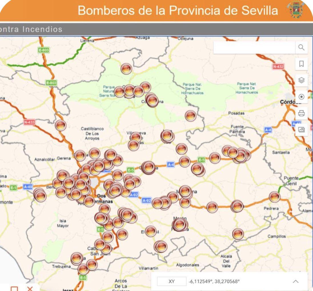 Las actuaciones realizadas por los bomberos. - Diputación
