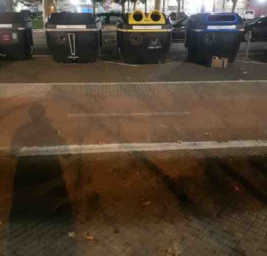 Problemas para llegar a contenedores en Vitoria (2 fotos)