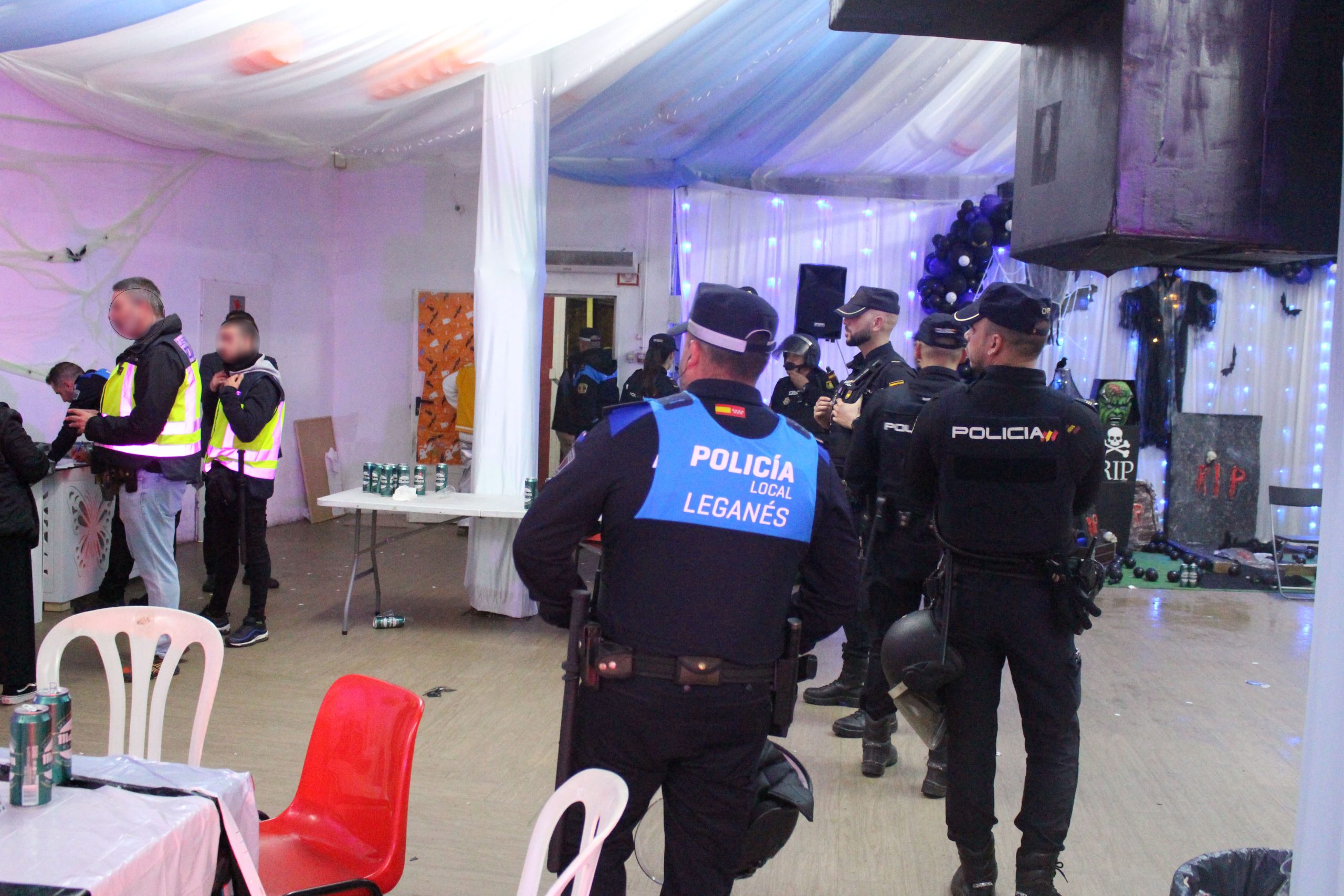 LEGANÉS/ Macro-operación policial contra las fiestas ilegales: tres naves clausuradas y 12 detenidos