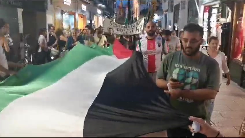Más de 3,000 personas se manifiestan en Sevilla en repudio a las acciones militares de Israel en Gaza