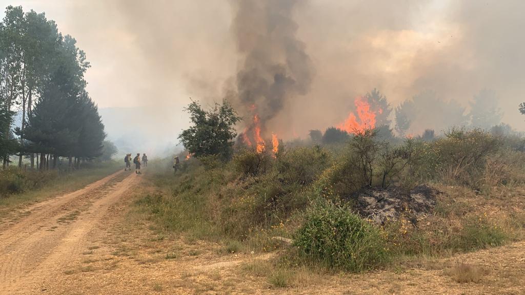 Imagen de archivo de un incendio en la provincia.