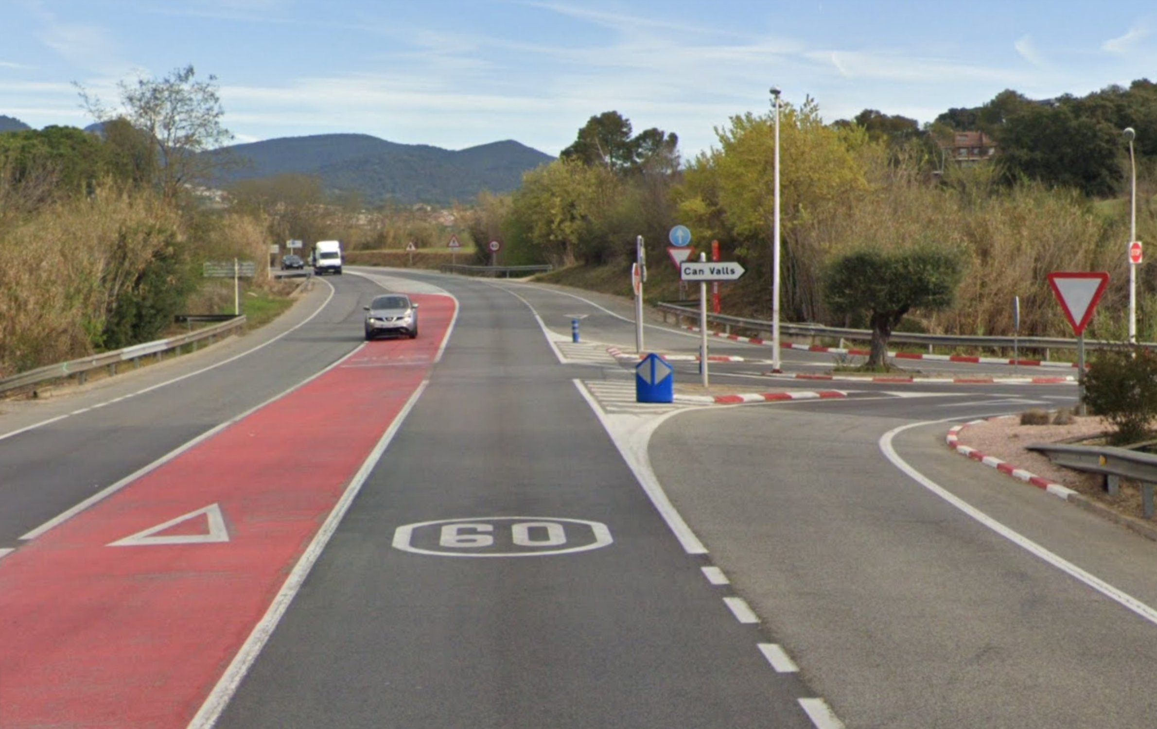 Un motorista muerto y dos heridos en un accidente de tráfico en la C-59, en Caldes de Montbui