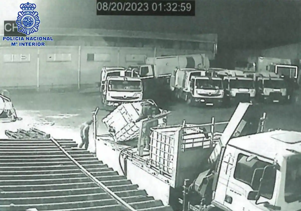 Tres ladrones reincidentes detenidos por robar combustible y vehículos de trabajo en Logroño