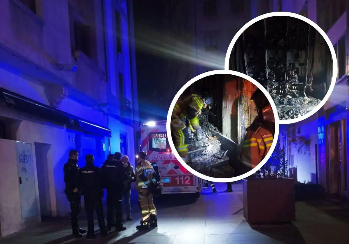 Sofocan un incendio de madrugada en Gijón: «Es desolador ver el estado del portal y las escaleras»