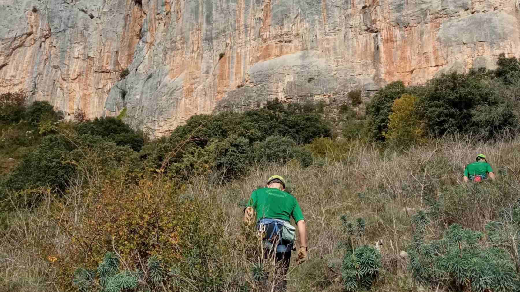 Rescatan en Navarra un escalador tras una terrible caída desde 16 metros de altura