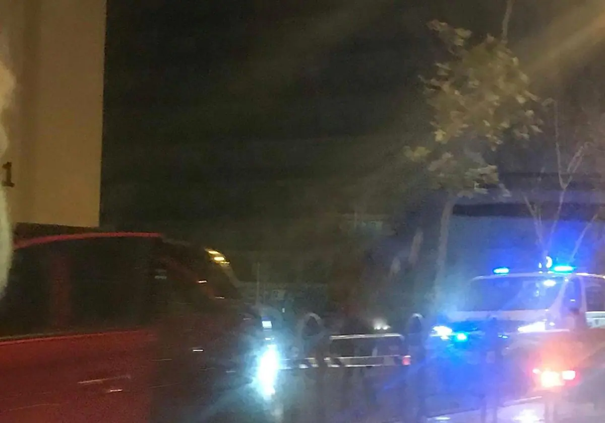 Un coche se lleva parte de la mediana y choca contra un árbol en Salamanca