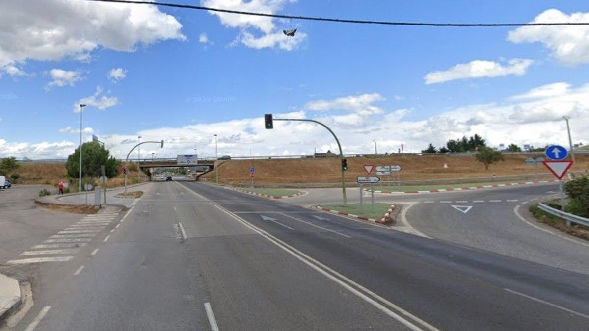 Avenida de Asturias de Ponferrada cerca del enlace con la N-VI.