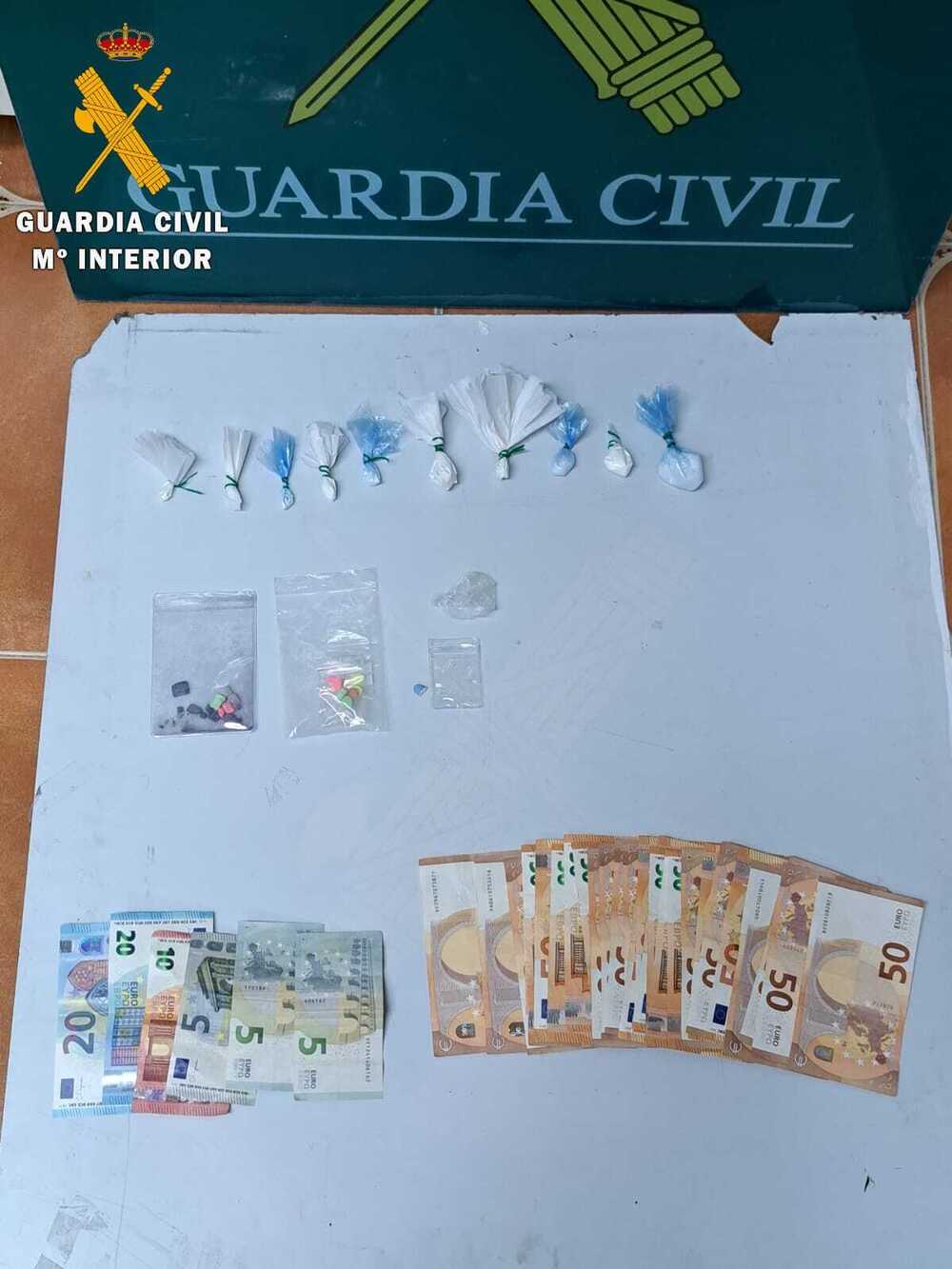 Pillados con MDMA, speed, ketamina y 1.665 euros en San Rafael