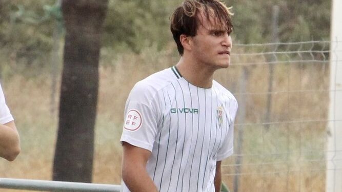 Álvaro Prieto, en un partido del Córdoba CF juvenil.