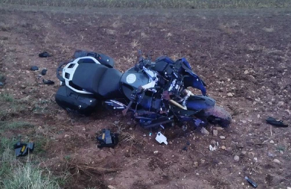 Fallecido motorista en carretera local de Ciria