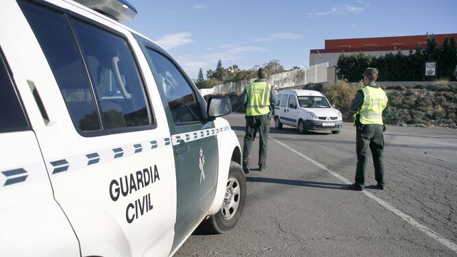 Imagen de archivo de un control de la Guardia Civil.