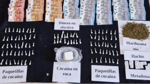 Tres detenidos al desarticular un importante punto de venta de droga en Huelva capital