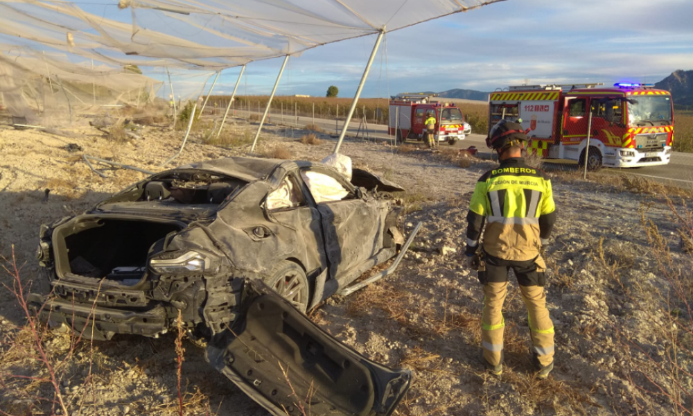 Muere un joven de 20 años en un accidente en Calasparra