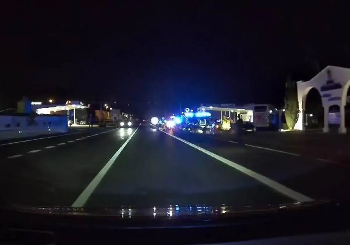 Varón herido en un atropello en la carretera N-124 en Haro