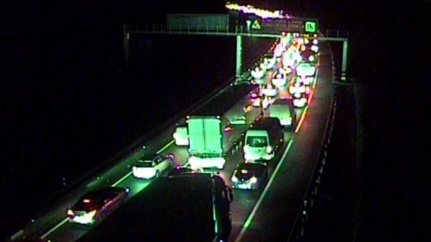 Accidente en la AP-8 genera grandes retenciones en Errenteria y Oiartzun