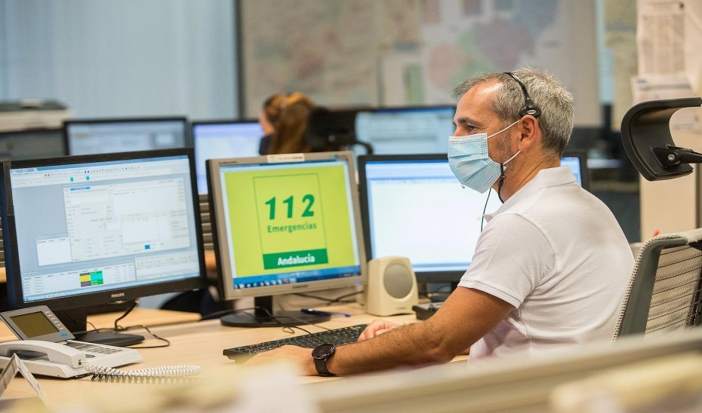 Sala provincial del servicio Emergencias 112 Andalucía. - Viva Jaén