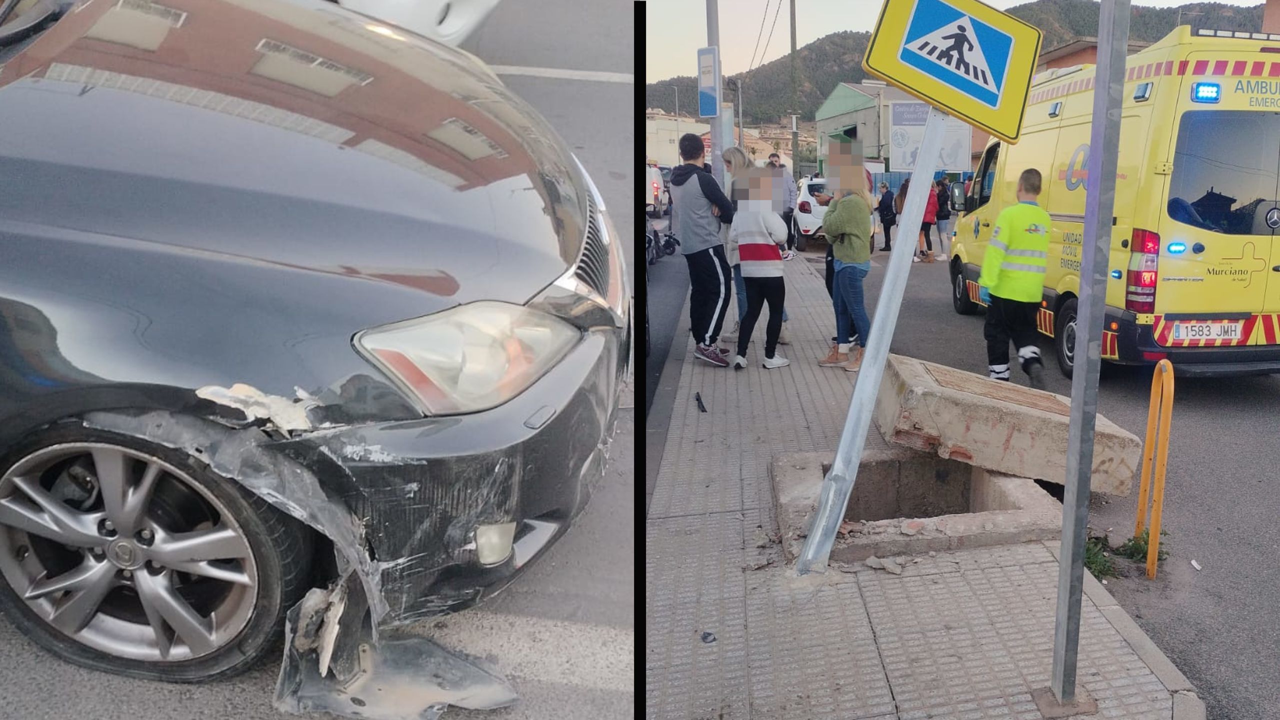 Un conductor atropella a un ciclista y a 5 menores en Murcia