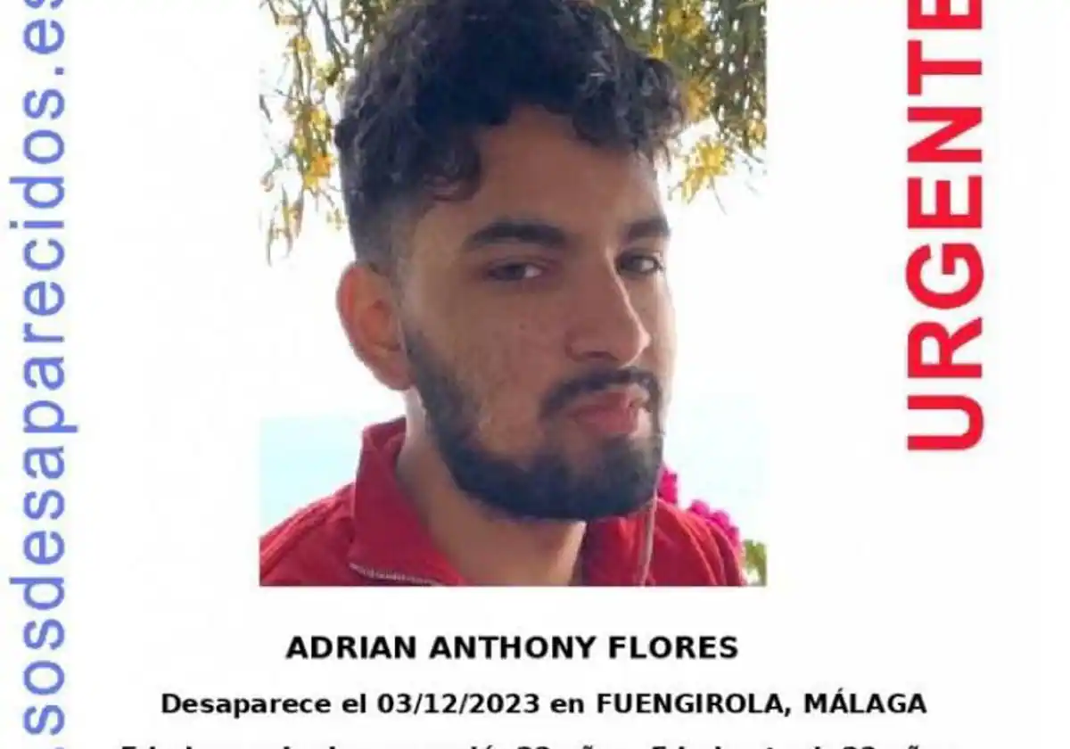 Desaparece en Fuengirola un joven de 22 años, la policía busca pistas