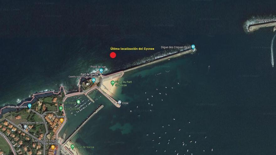 Desaparecen dos pescadores tras naufragio cerca del dique de Sokoa en Ziburu, uno logra ser rescatado
