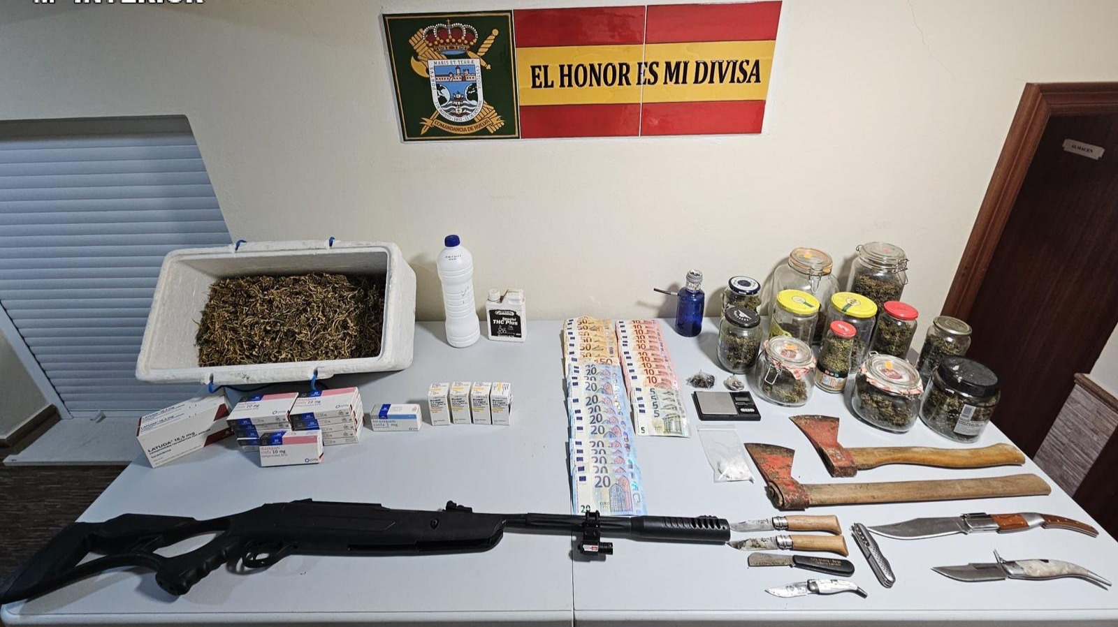 Desarticulado un importante punto de venta de drogas en Santa Bárbara de Casa