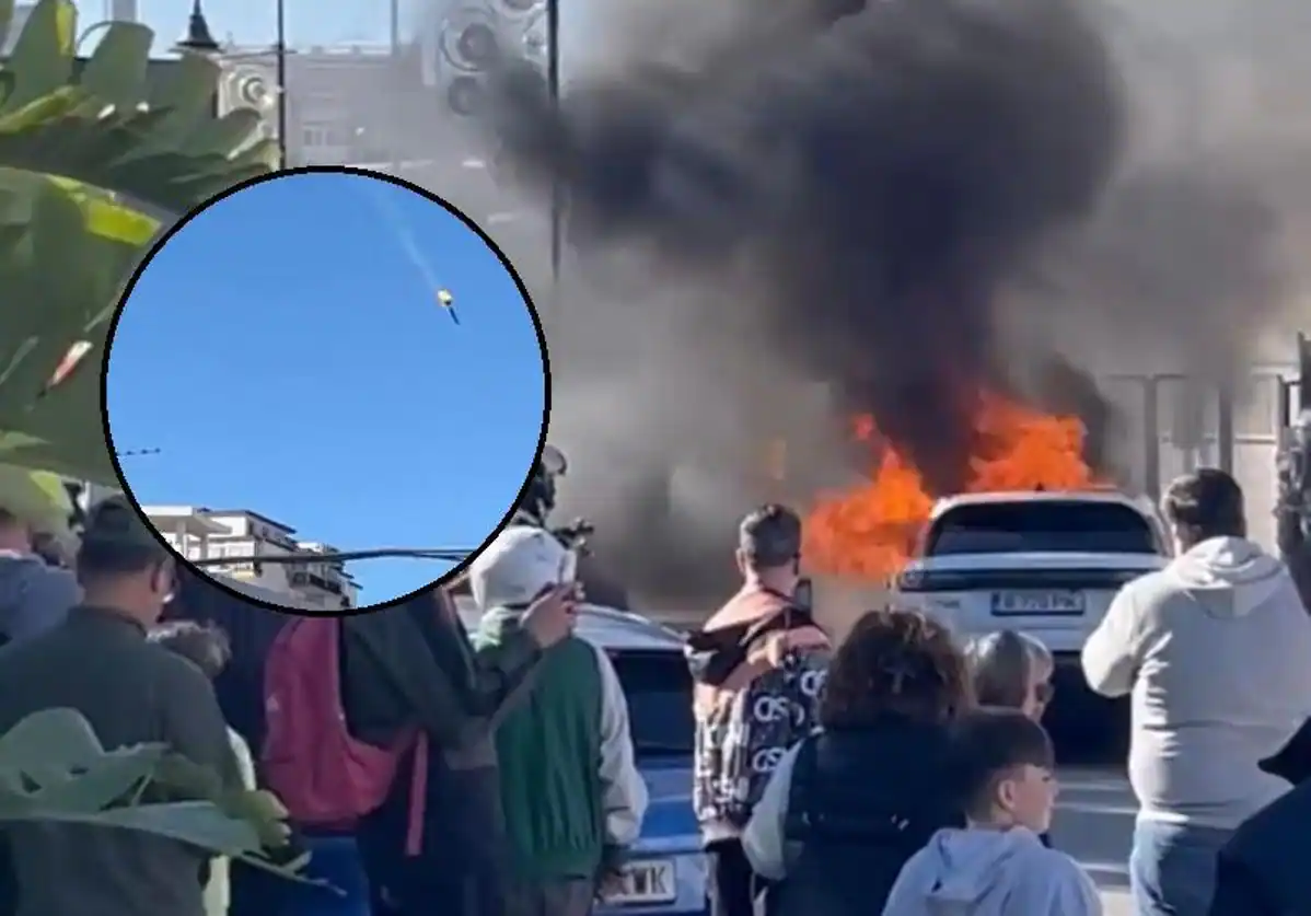 Explosión de un vehículo deja sin palabras a los habitantes de Las Lagunas de Mijas