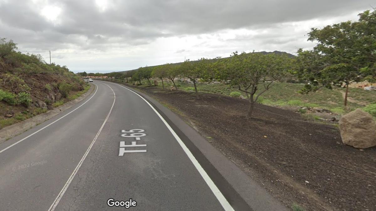 Carretera TF-65, en el municipio de San Miguel de Abona, lugar del suceso.