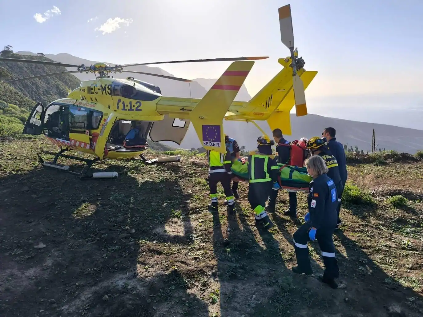 Un parapentista resulta herido al sufrir un accidente en Pico Viento, en Gran Canaria