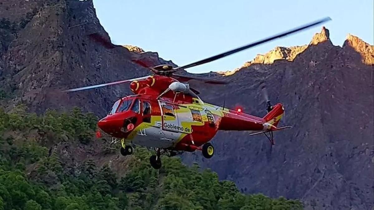 Imagen de archivo de un helicóptero del GES.