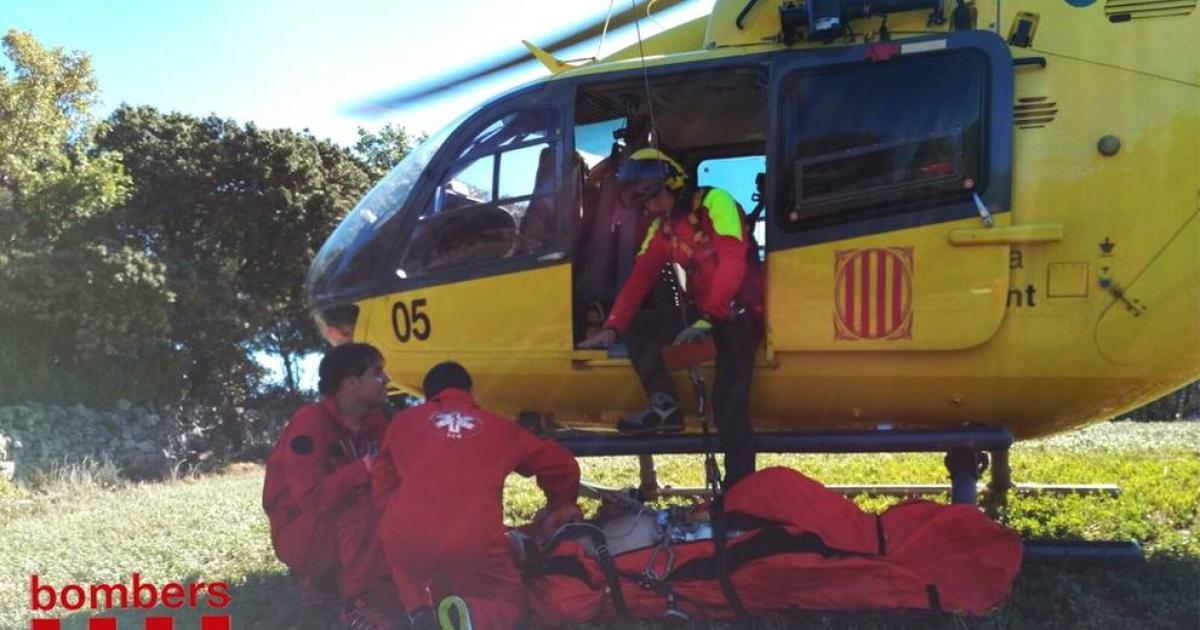 Evacuan en helicóptero a un ciclista con una fractura en Talarn