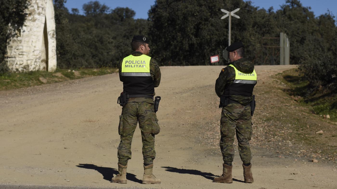 Militares acordonando el lugar de los hechos.  - EUROPA PRESS