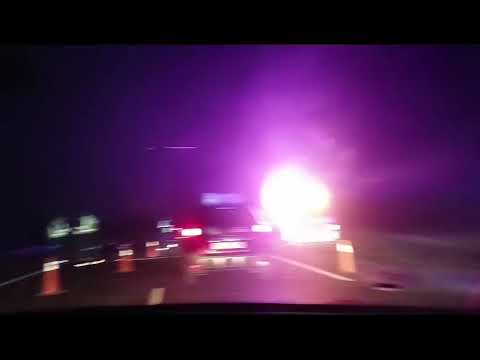 Aparatoso accidente en la A-67 a la altura del PCTCAN