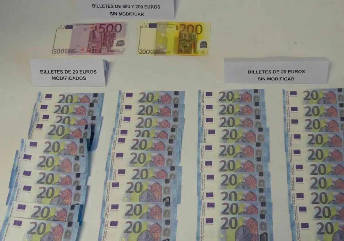 Detenido un menor en Avilés por falsificación de billetes