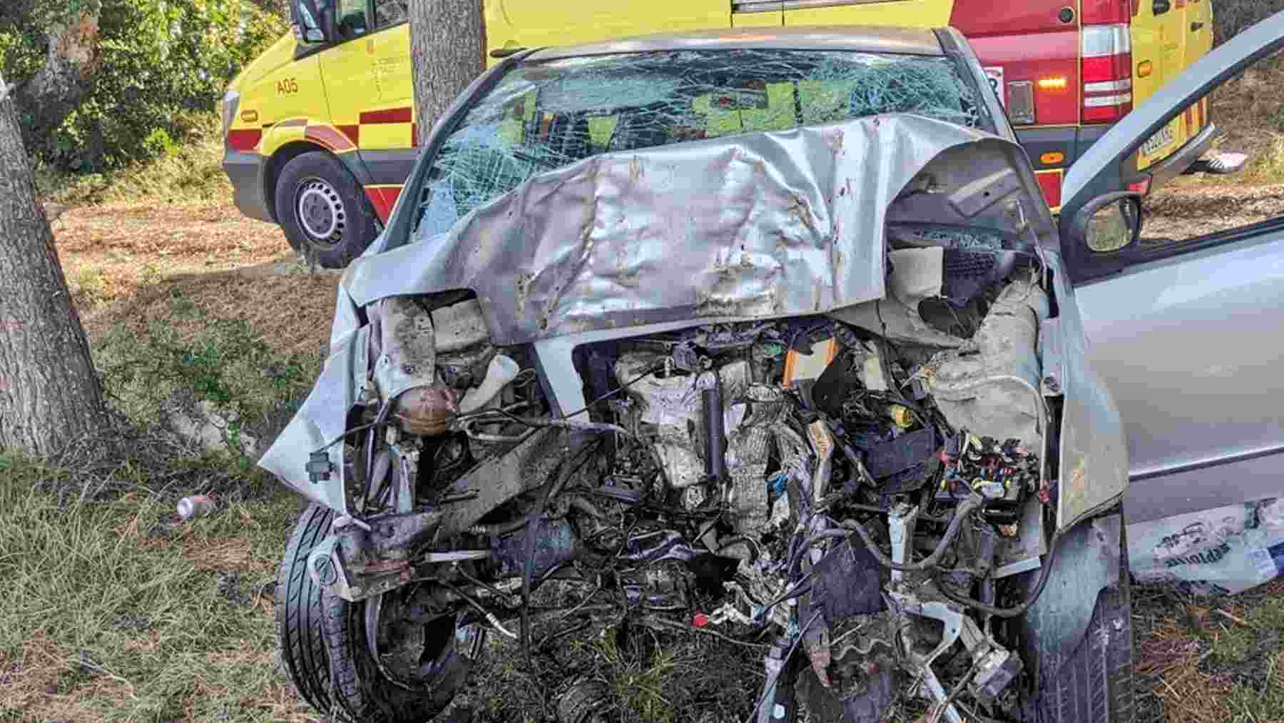 Ingresa en estado crítico en Son Espases un conductor tras un accidente en la autopista de Inca