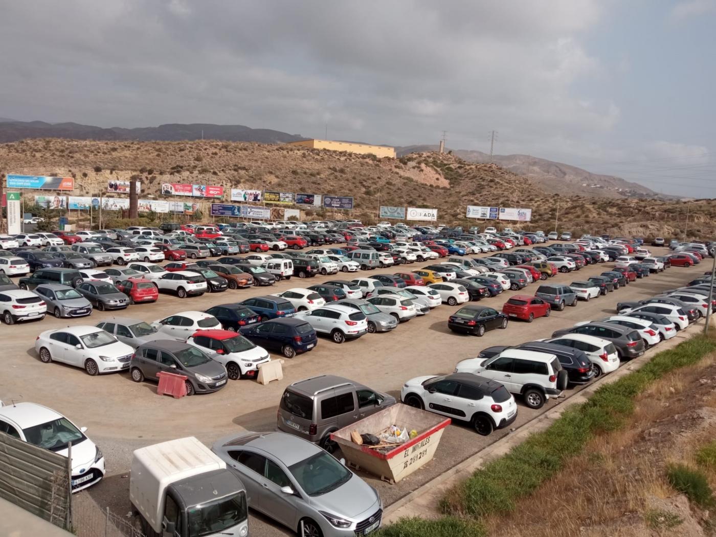 Aparcamiento del Hospital Universitario Torrecárdenas. - Europa Press