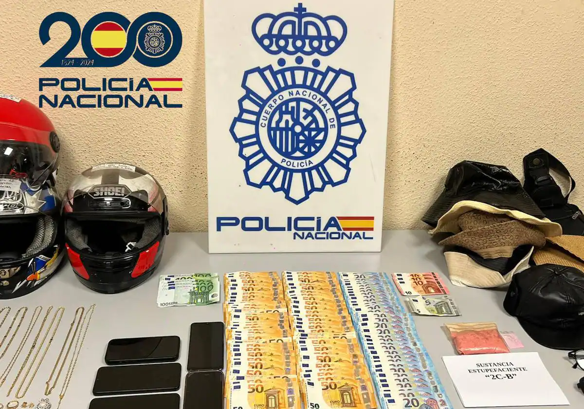 La Policía Nacional acaba con una banda colombiana que robó en una joyería de Alicante para comprar cocaína rosa