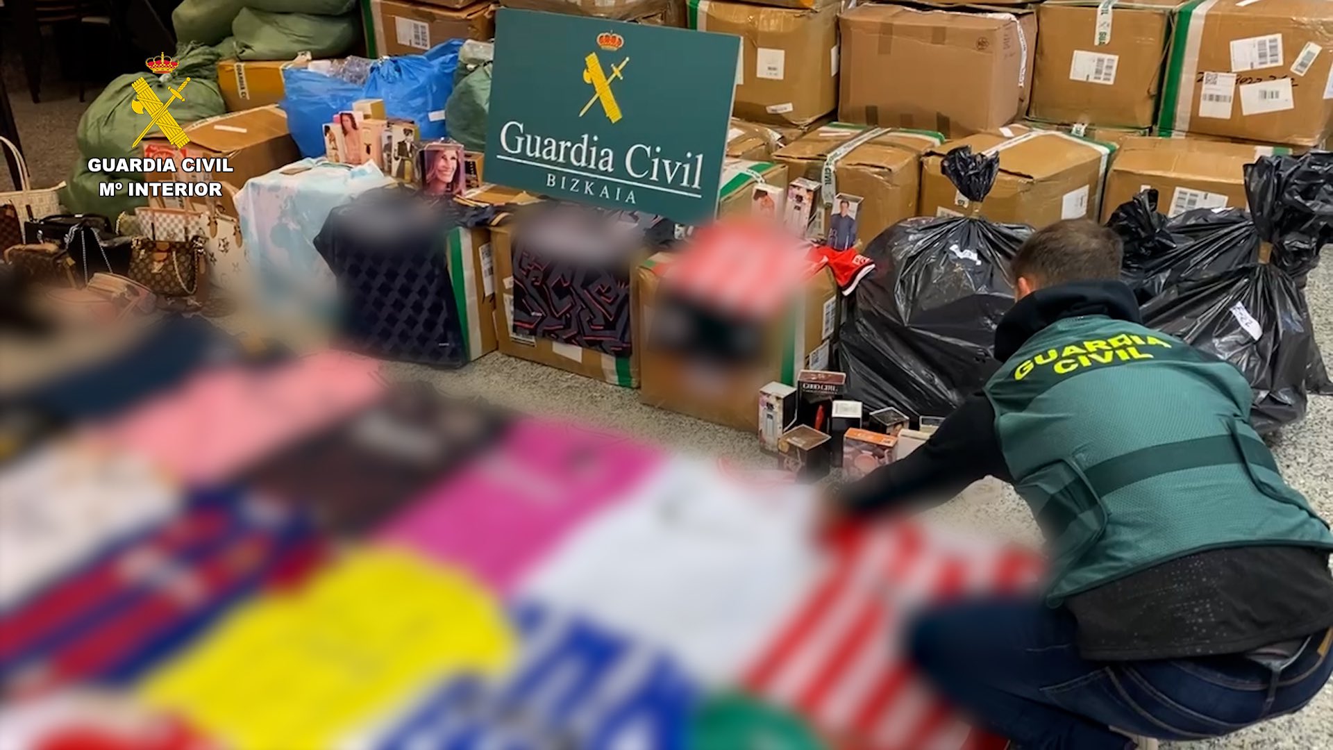12 detenidos en Bizkaia por comercializar mercancías falsificadas valoradas en más de dos millones de euros
