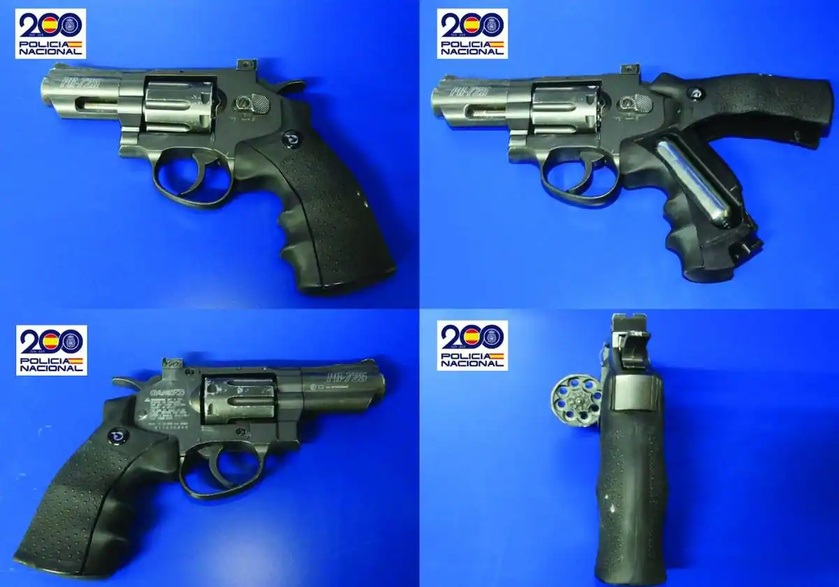Herido de gravedad tras ser disparado en la cara con un revolver de gas comprimido