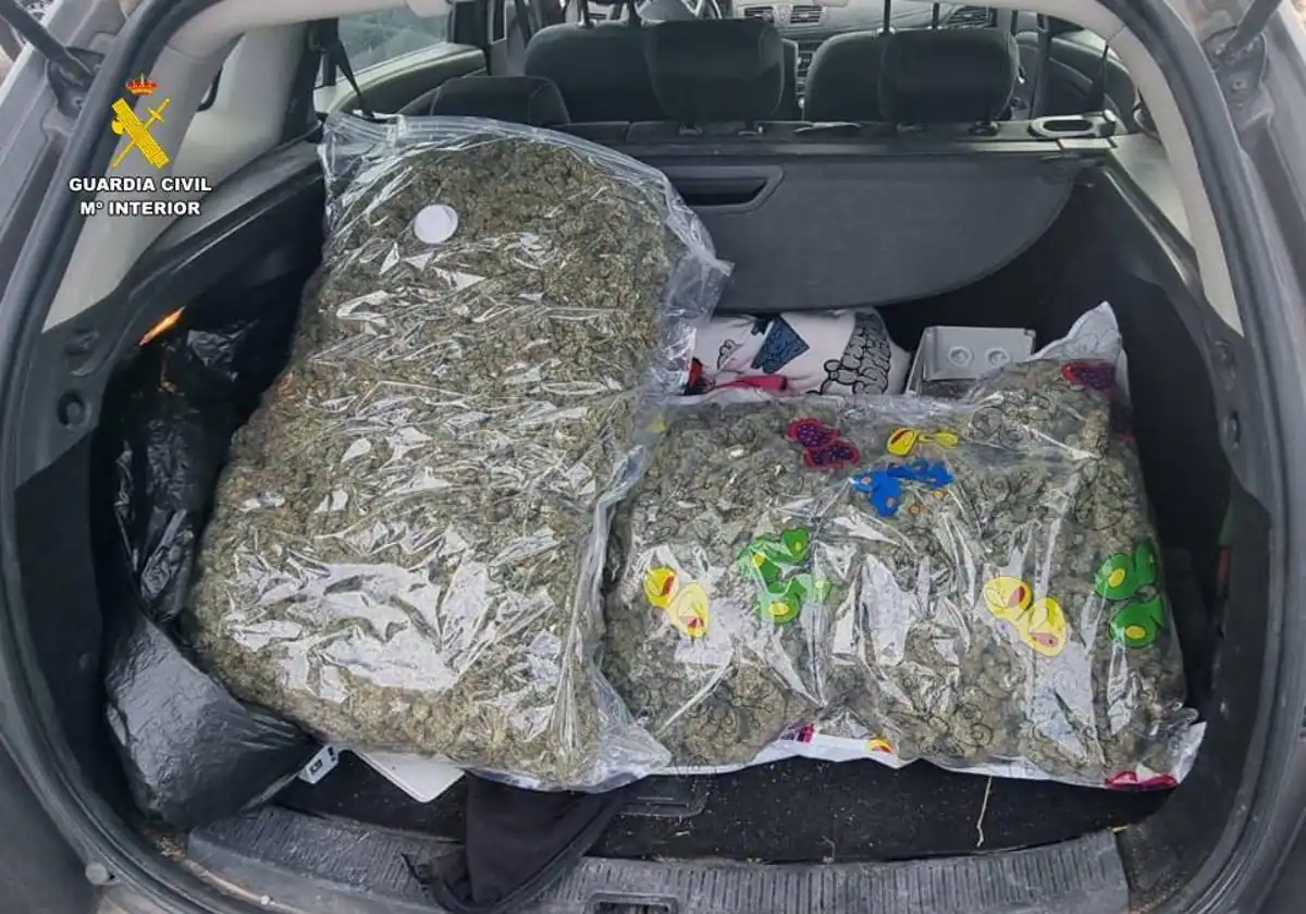 Detienen a tres primos en Torrevieja por llevar más de seis kilos de marihuana en el maletero