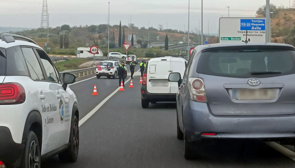 Cuatro coches implicados en un accidente múltiple en la TO-20