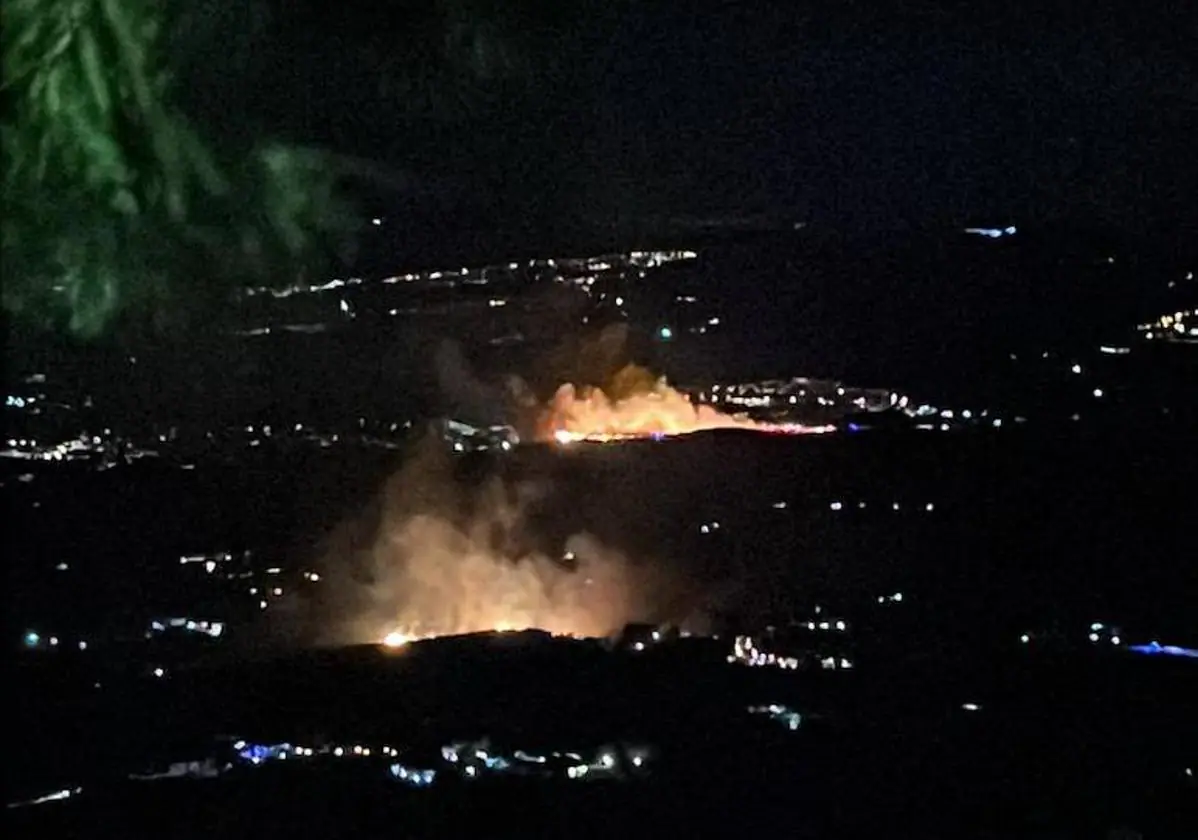 Un incendio empaña la Nochevieja de Mijas
