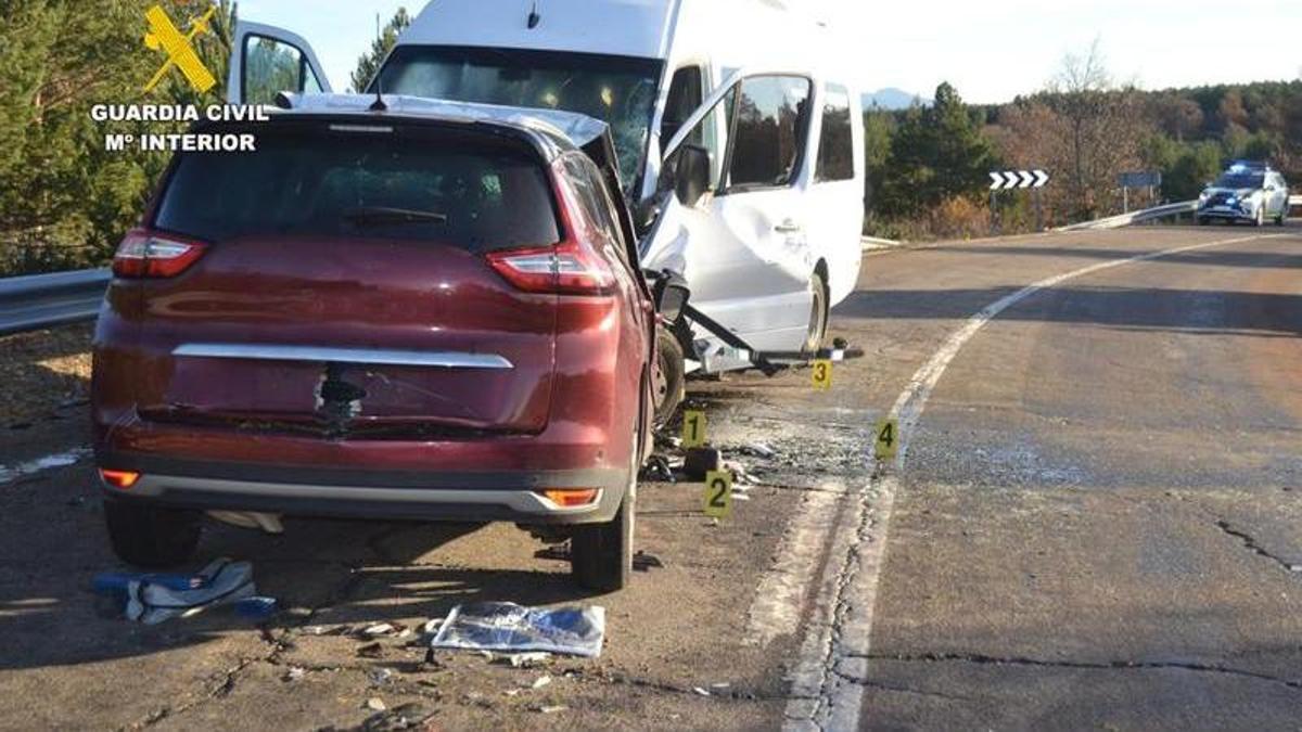 Accidente de tráfico en la la carretera N-621, a la altura de Vegas del Condado.