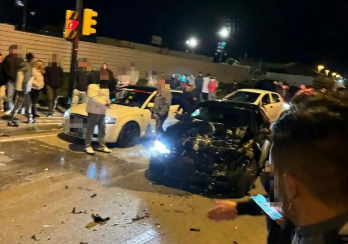 Carreras ilegales en la noche de Reyes: investigan un accidente con un menor herido en Málaga
