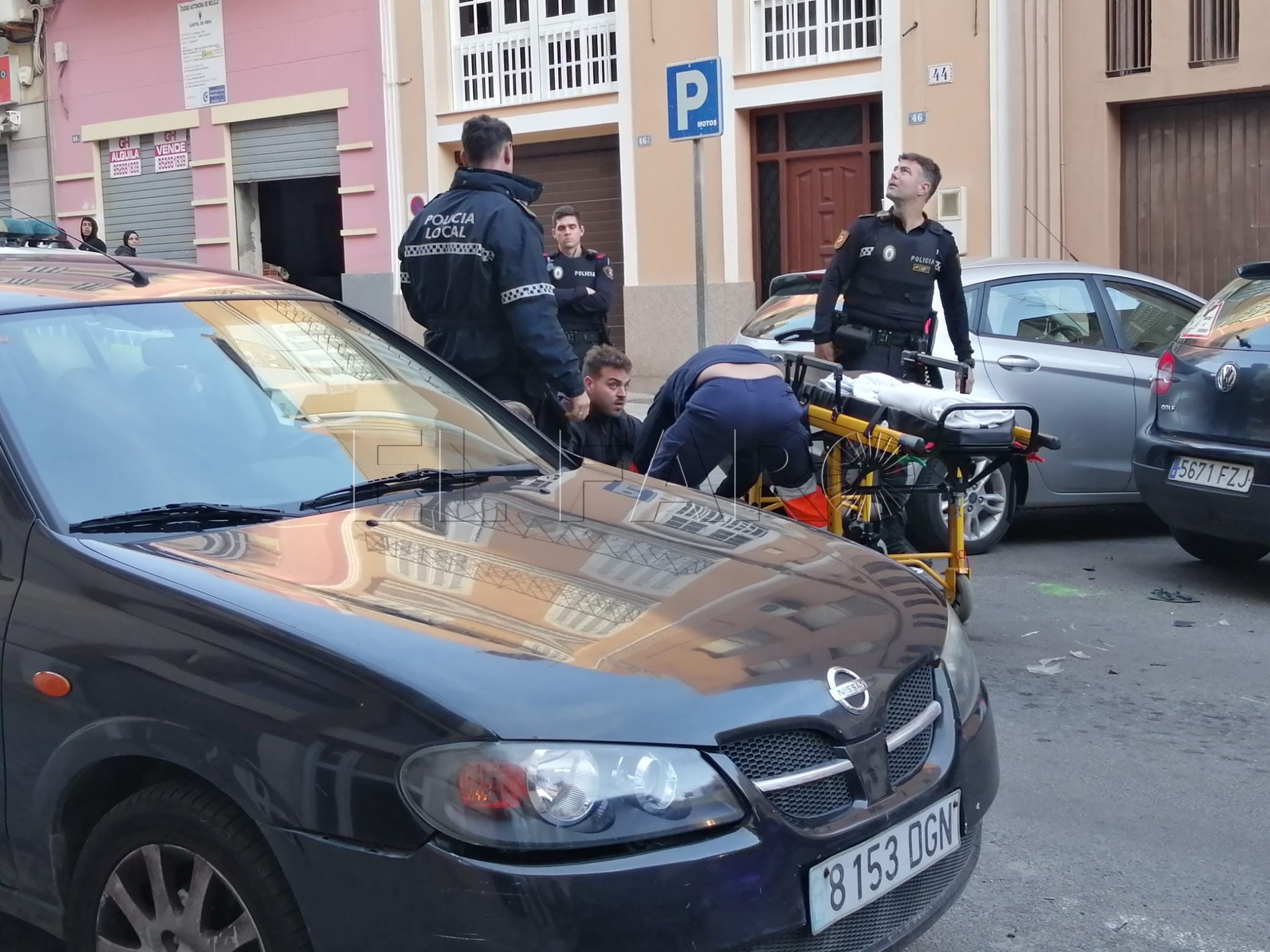 Localizado el presunto autor del accidente en la calle Castelar que huyó de la escena